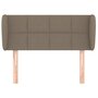 Voir la diapositive 3 : VIDAXL Tete de lit avec oreilles Taupe 83x23x78/88 cm Tissu