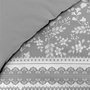 Voir la diapositive 4 : Paris Prix Parure de Lit 3 Pièces  Annie  200x200cm Gris