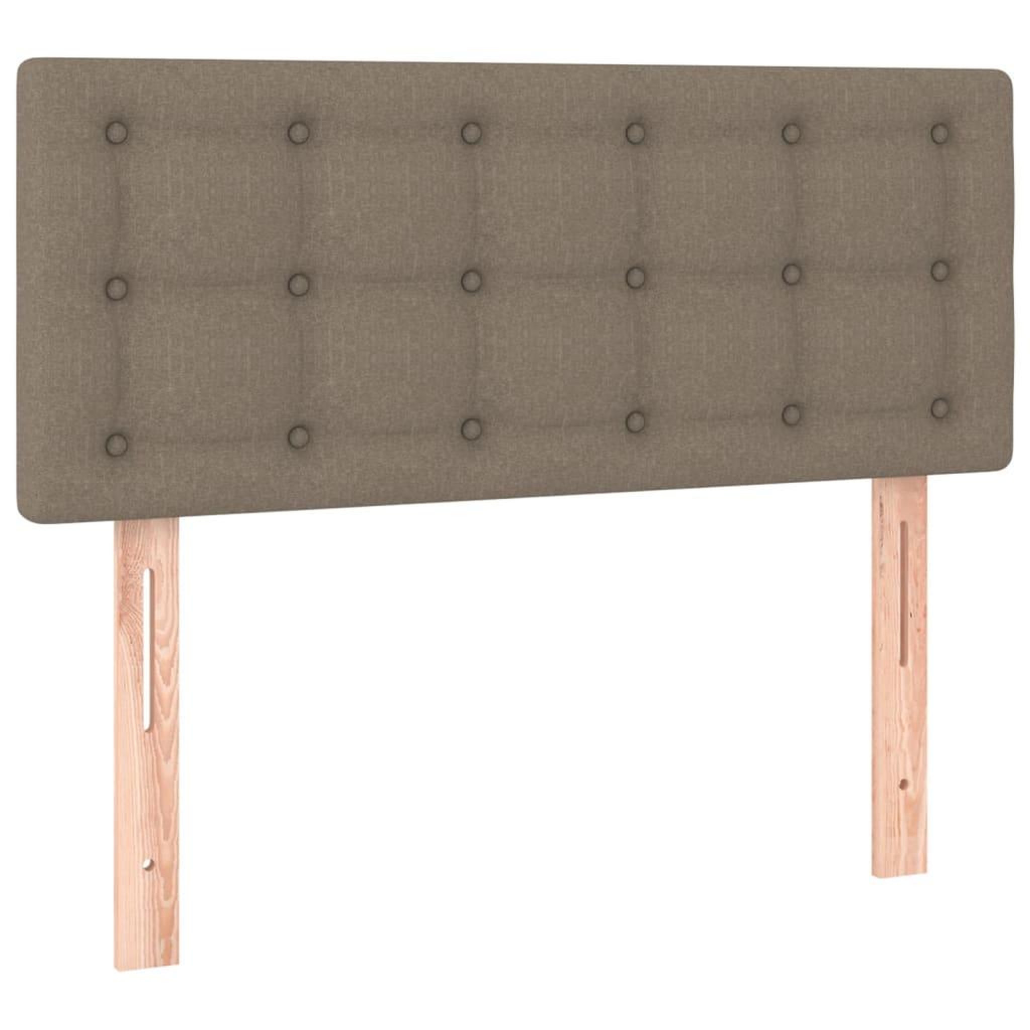 Voir la diapositive 2 : VIDAXL Tete de lit Taupe 100x5x78/88 cm Tissu