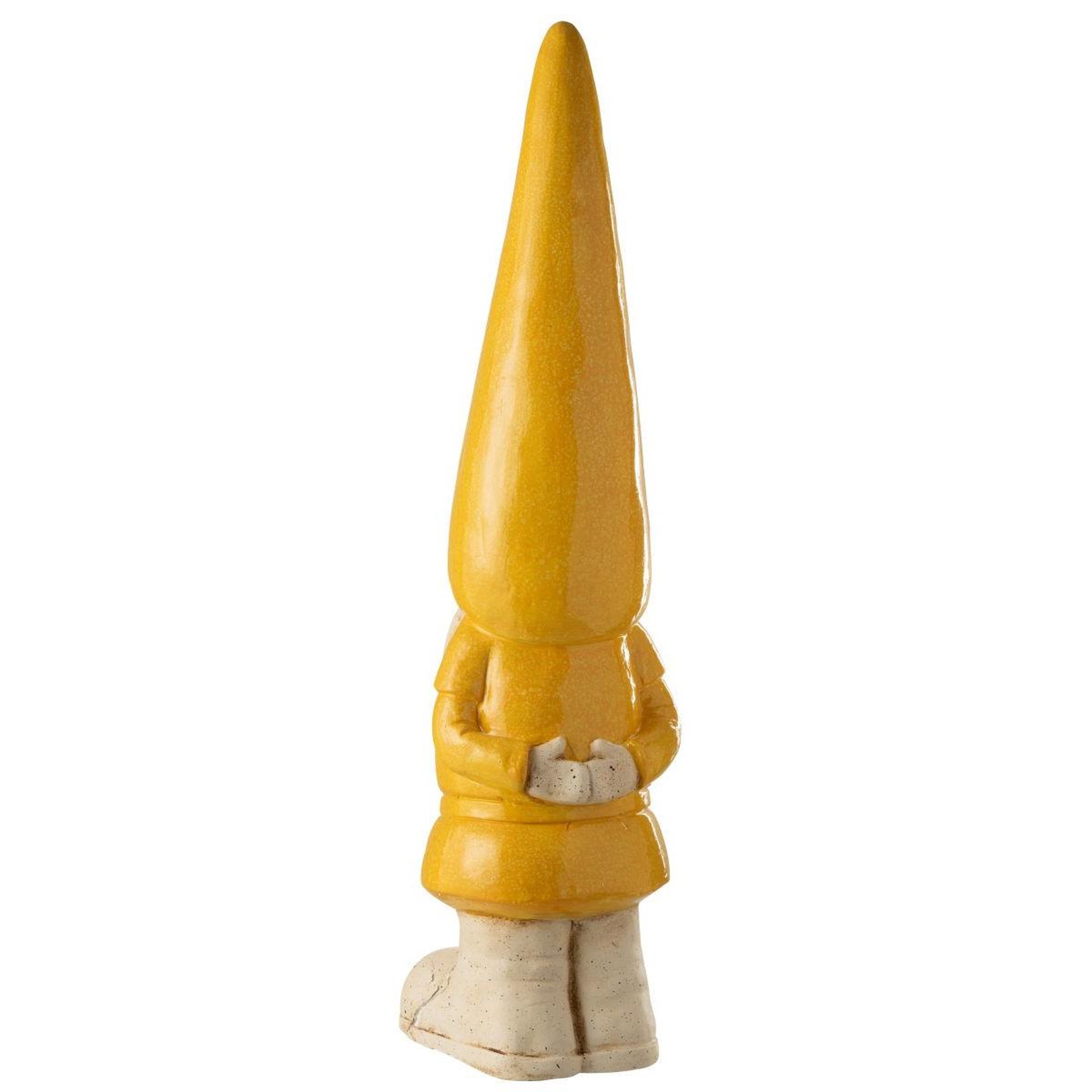 Voir la diapositive 2 : J-LINE Statue lutin extérieur  pasquale  96cm jaune
