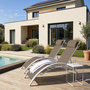 Voir la diapositive 2 : Habitat et Jardin Bain de soleil en aluminium  Beauty  - Phoenix - Taupe - Lot de 2