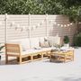 Voir la diapositive 1 : VIDAXL Salon de jardin 6 pcs avec coussins bois d'acacia solide