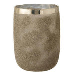 Paris Prix Photophore Déco en Verre  Frosty  25cm Argent