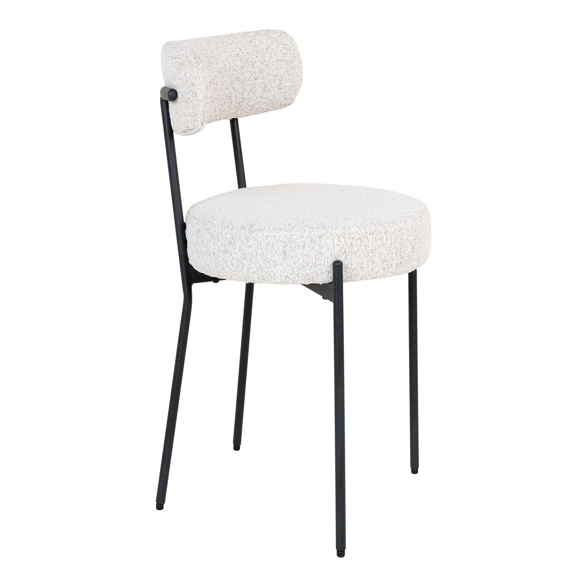 Voir la diapositive 3 : LISA DESIGN Ivanec - lot de 2 chaises - en tissu bouclette