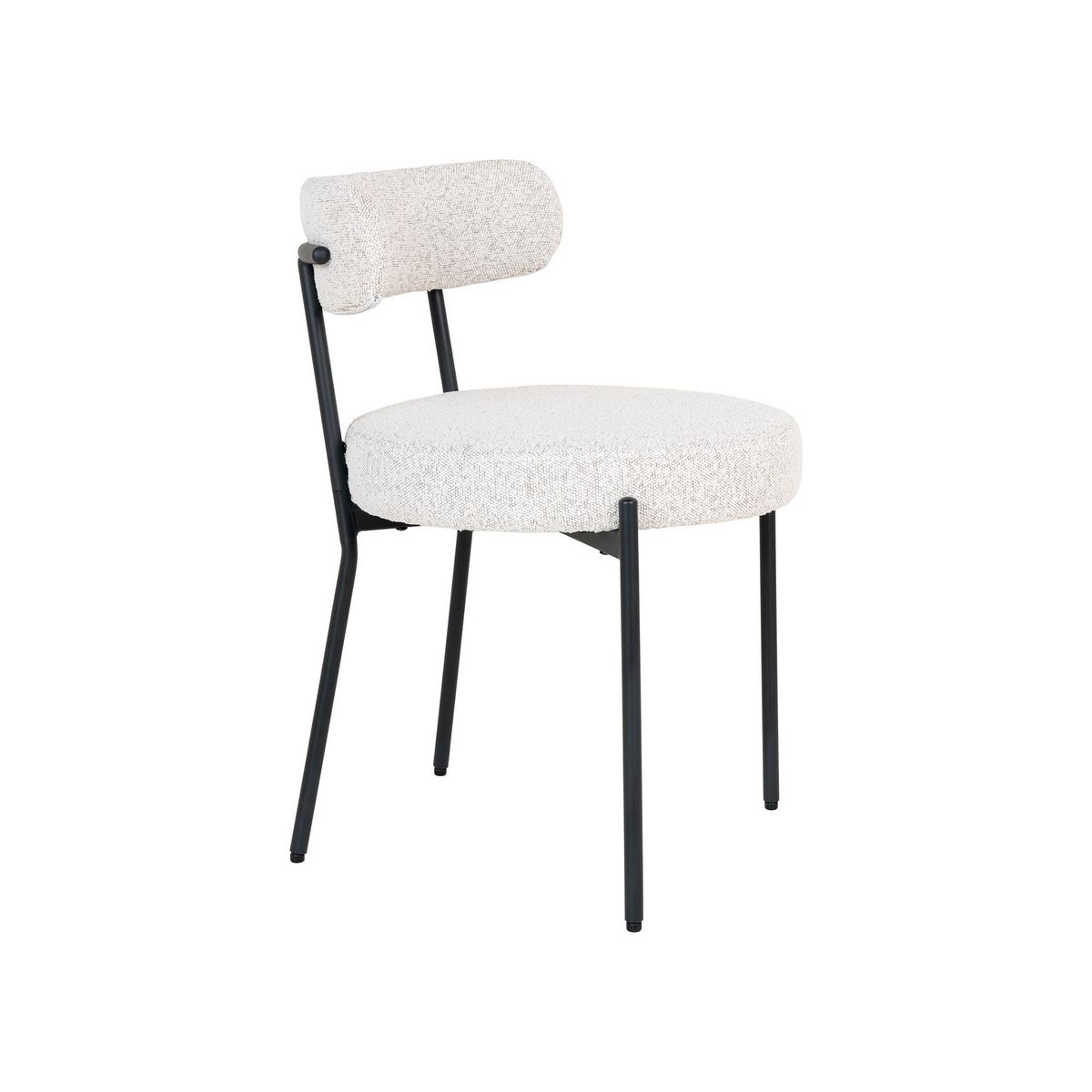 LISA DESIGN Ivanec - lot de 2 chaises - en tissu bouclette