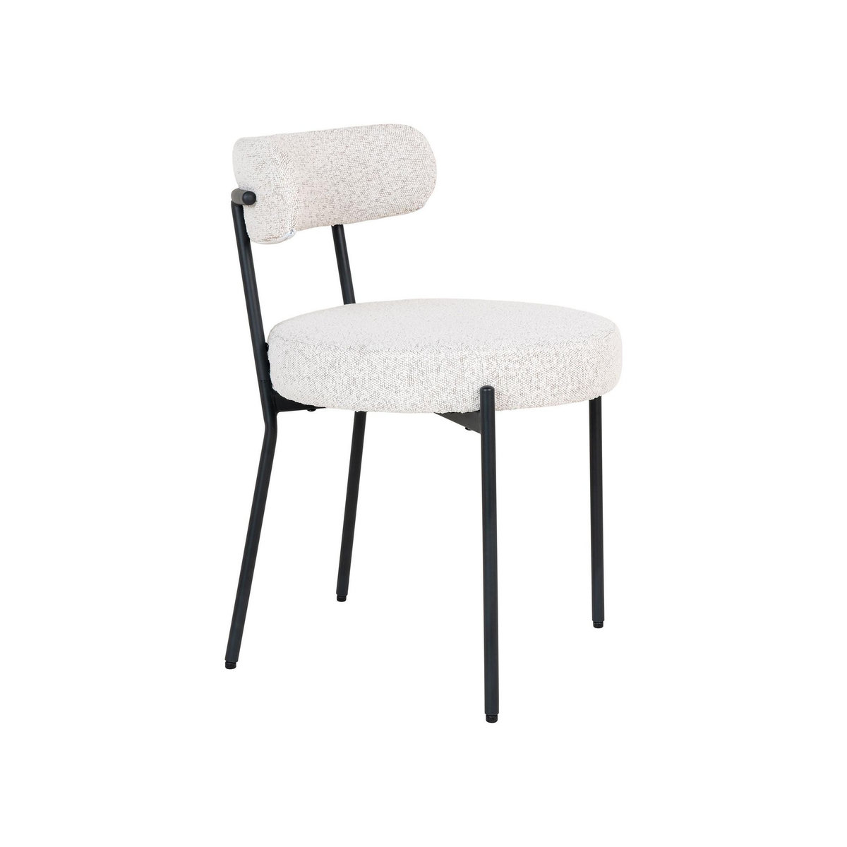 LISA DESIGN Ivanec - lot de 2 chaises - en tissu bouclette