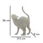 Voir la diapositive 6 : Paris Prix Statuette Déco Chat  Sparky  26cm Argent