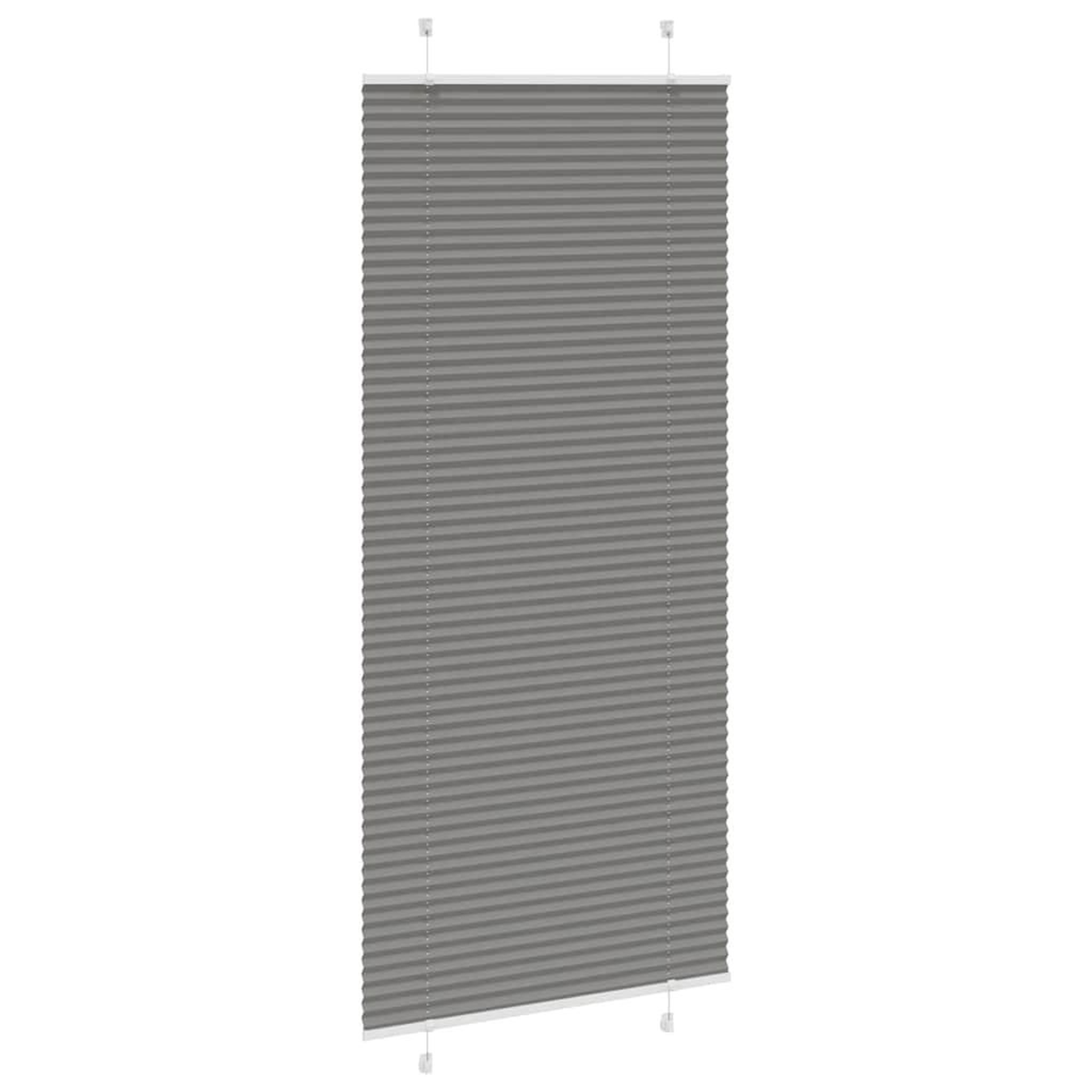 Voir la diapositive 4 : VIDAXL Store plisse anthracite 85x200 cm largeur du tissu 84,4 cm