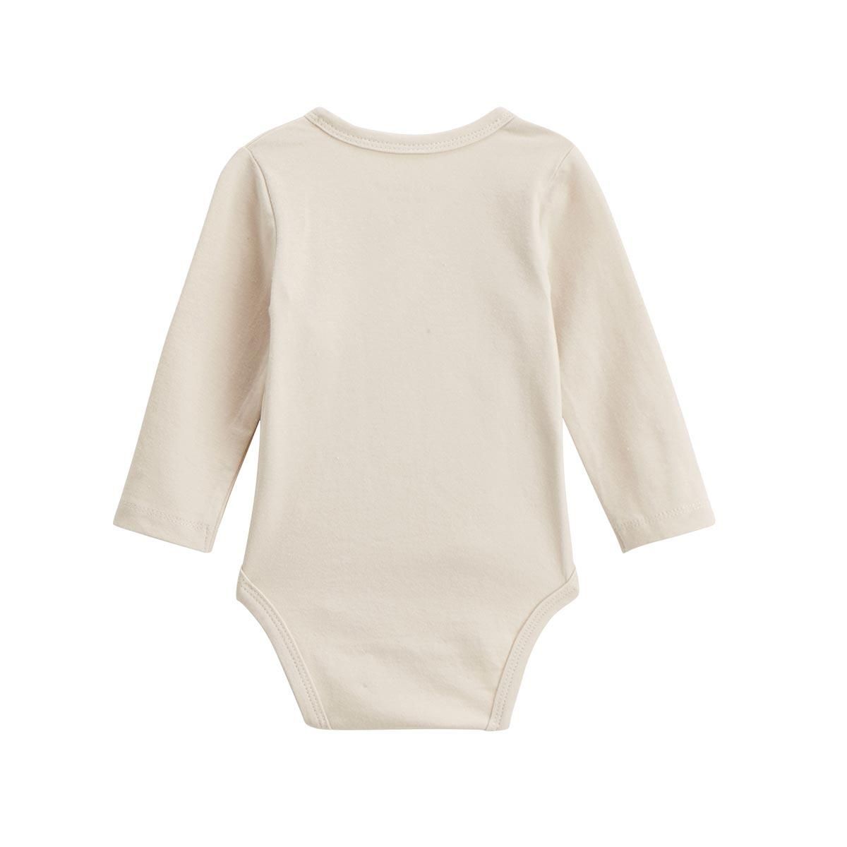 Petit Béguin Lot de 2 bodies bébé manches longues ouverture croisée Câlins