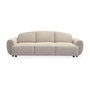 Voir la diapositive 2 : Paris Prix Canapé Convertible 3 Places en Tissu  Buddy  234cm Beige