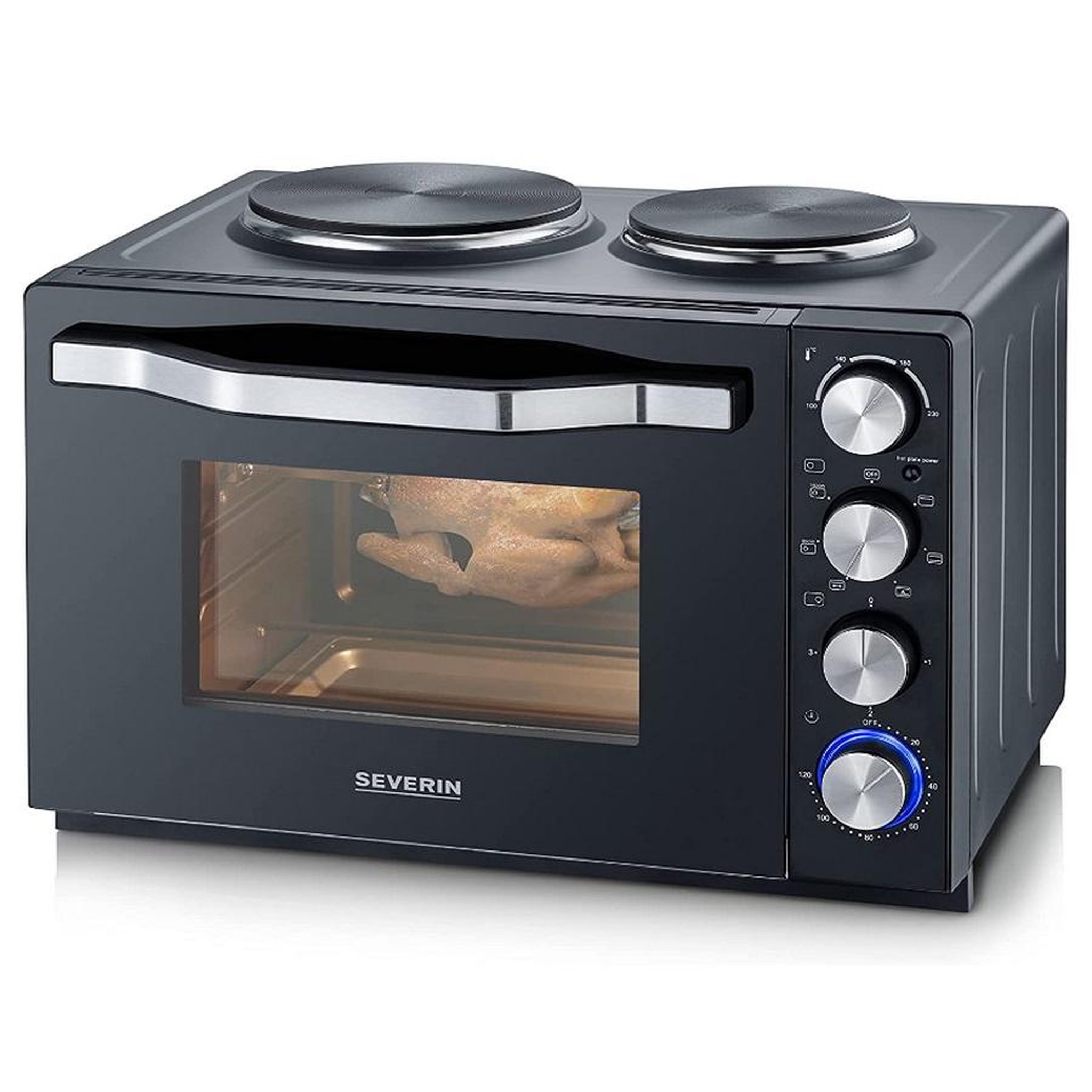 Voir la diapositive 3 : SEVERIN Four 30l 250w avec plaques électriques - TO2074