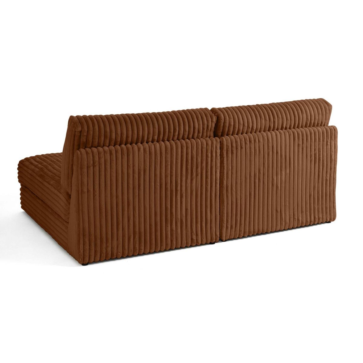 LISA DESIGN Jasper - canapé modulable 3 places - en fausse fourrure côtelée