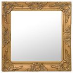 VIDAXL Miroir mural style baroque 50x50 cm Dore