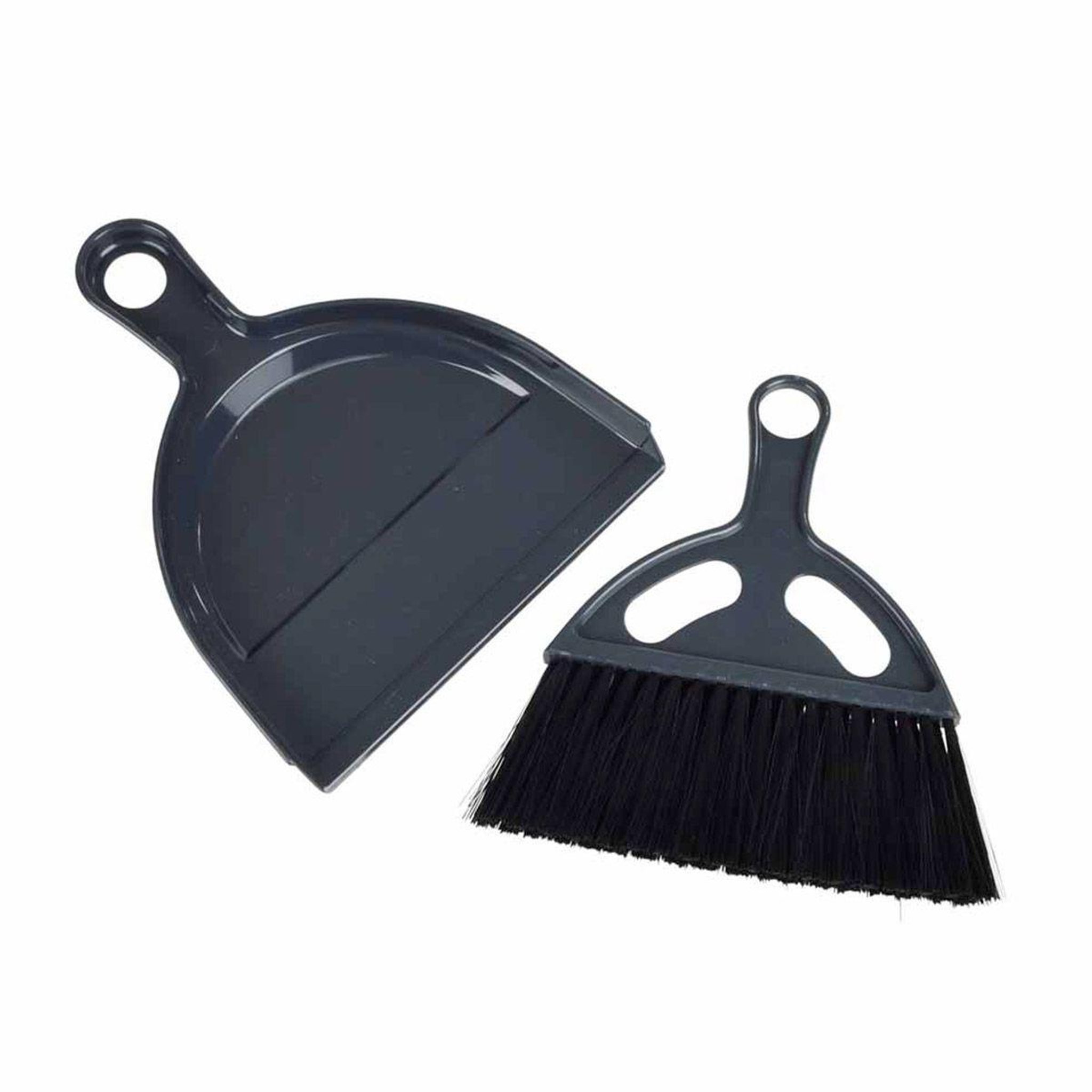 HOMEA Pelle & balayette en plastique  mini  20cm anthracite