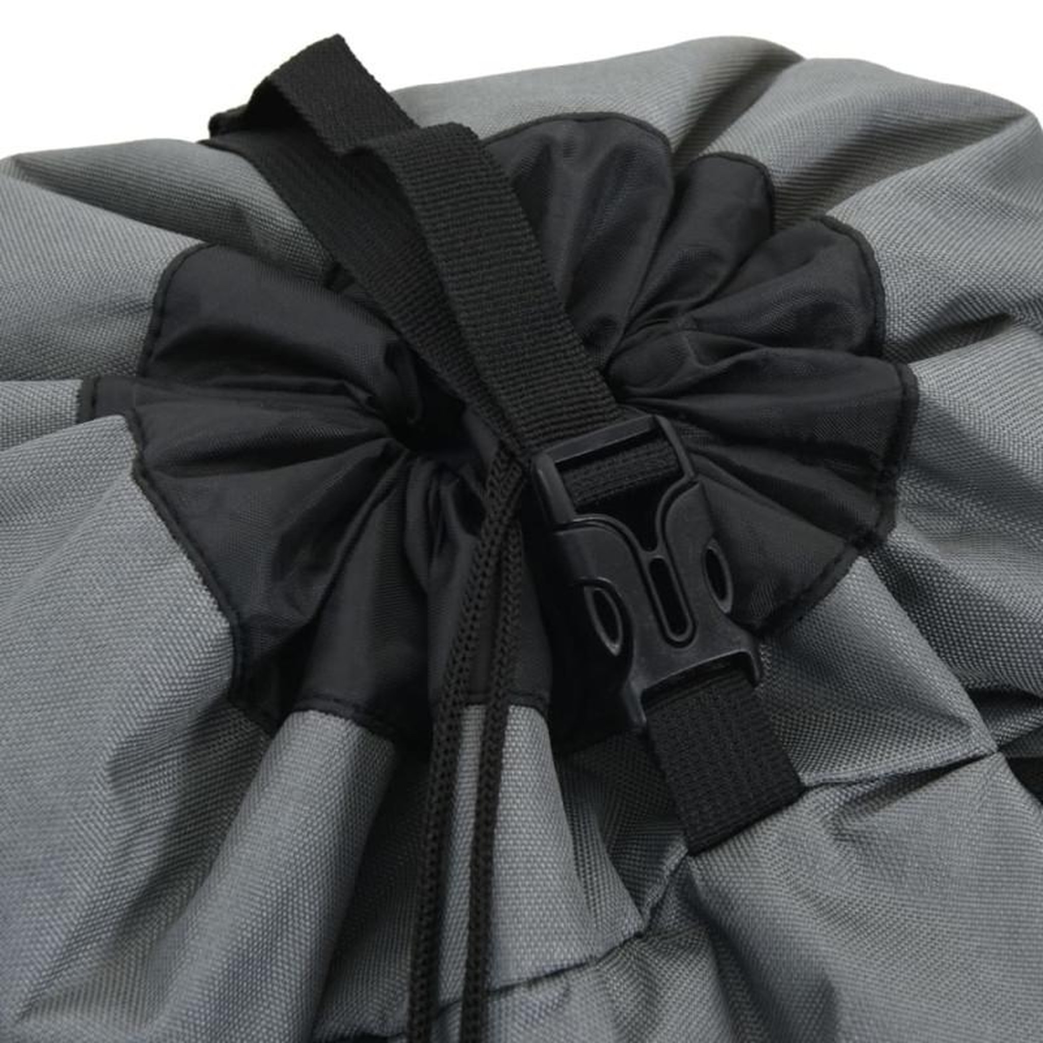 Voir la diapositive 6 : VIDAXL Sac à dos de randonnée gris 60 L tissu oxford