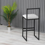 Voir la diapositive 4 : Habitat et Jardin Tabouret de bar en métal  Nordic  35 x 35 x 84 cm - Crème