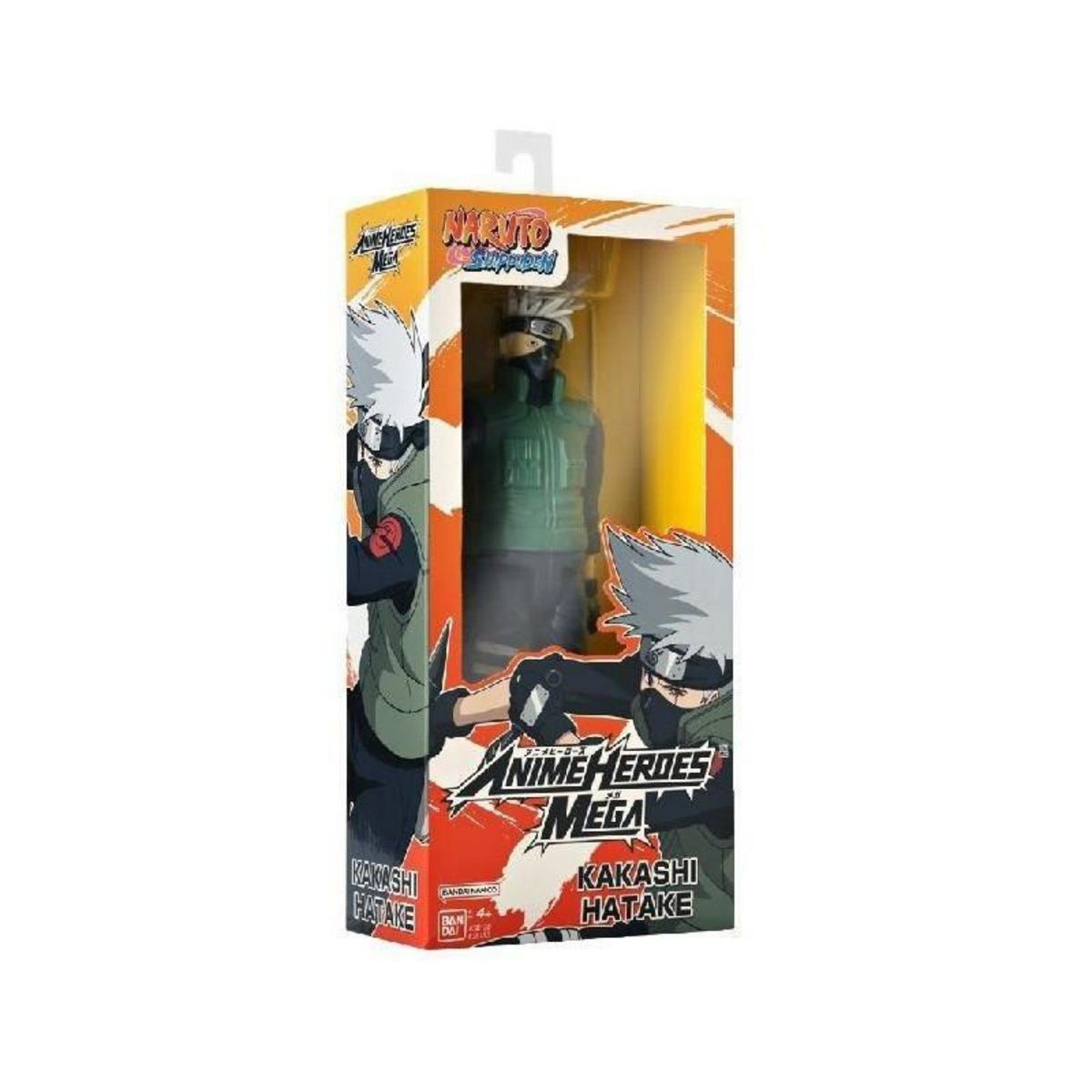 BANDAI Figurine Anime Heroes articulée - BANDAI - Naruto Shippuden - Kakashi Hatake Mega - 30 cm