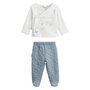 Voir la diapositive 1 : Petit Béguin Ensemble bébé gilet en velours et pantalon en coton matelassé Rêverie
