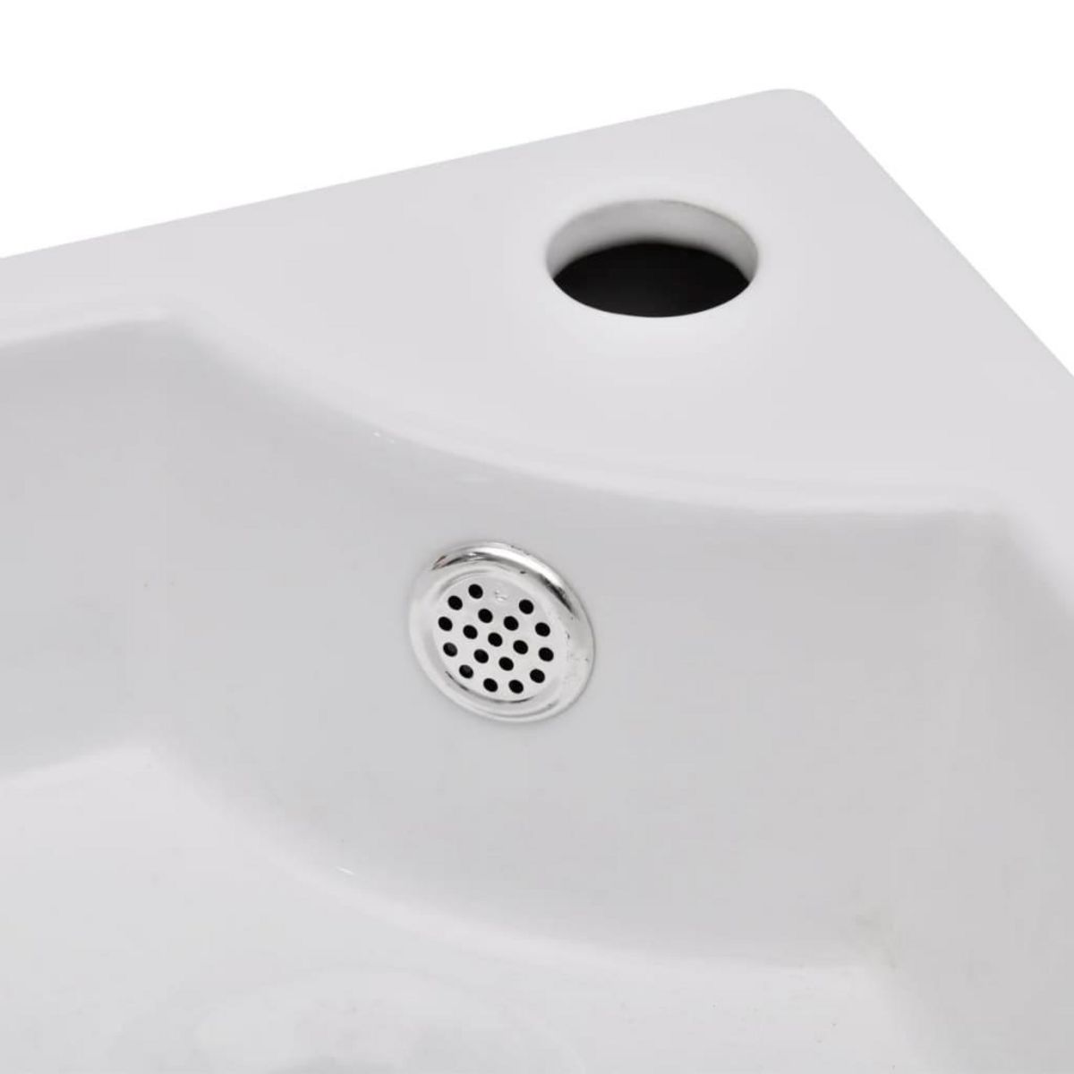 VIDAXL Lavabo avec trou de trop-plein 45x32x12,5 cm Blanc
