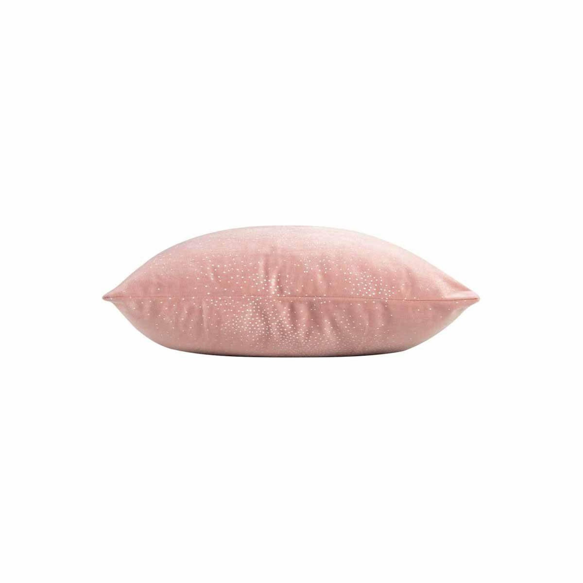 Paris Prix Coussin Velours Déco  Melrose  40x40cm Rose