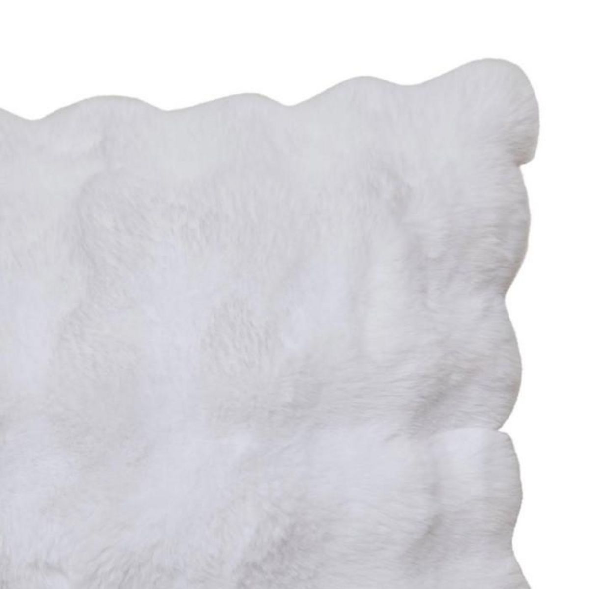 ATMOSPHERA Coussin Effet Fourrure 3D  Zephy  50x80cm Blanc