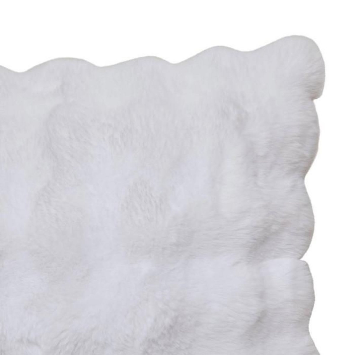 ATMOSPHERA Coussin Effet Fourrure 3D  Zephy  50x80cm Blanc