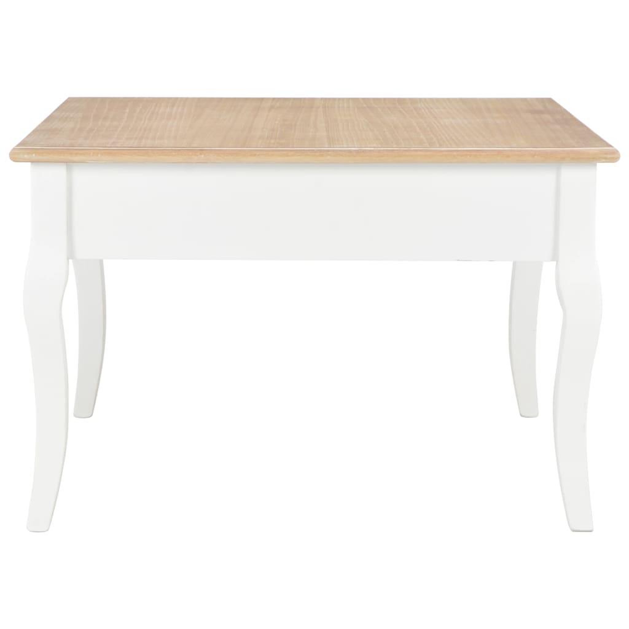 Voir la diapositive 4 : VIDAXL Table basse Blanc 80 x 80 x 50 cm Bois