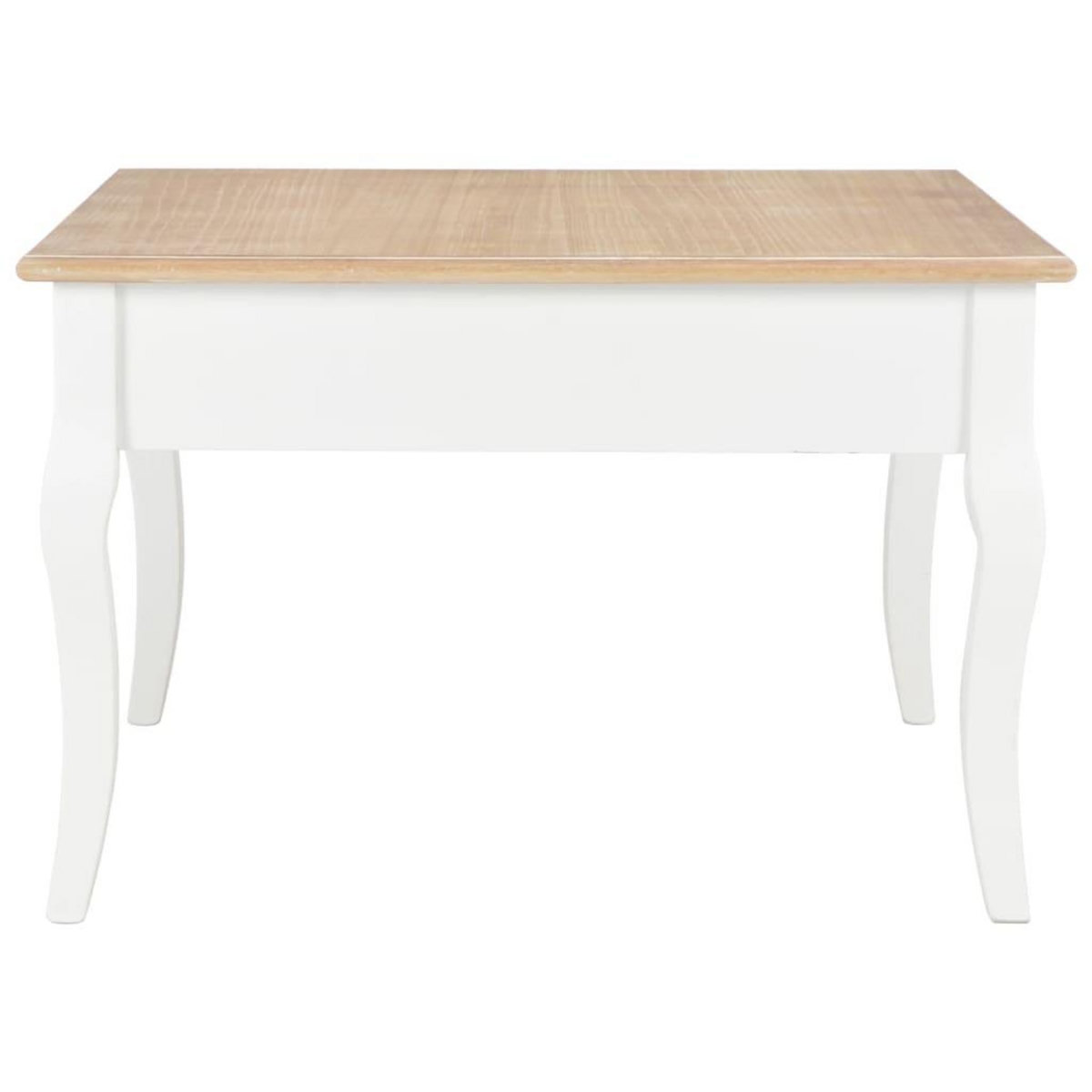 VIDAXL Table basse Blanc 80 x 80 x 50 cm Bois