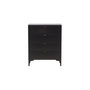 Voir la diapositive 2 : Paris Prix Commode Design 4 Tiroirs  Piring  98cm Noir