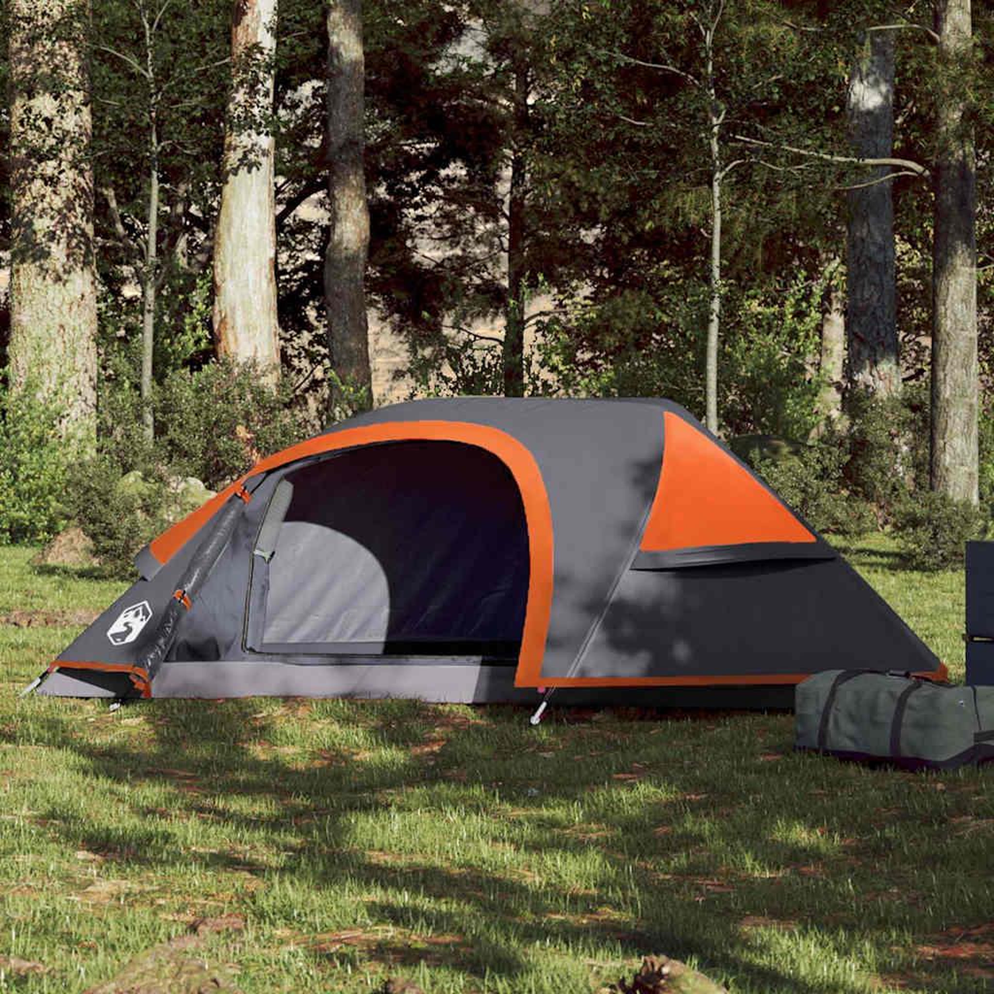 VIDAXL Tente de camping a dome 1 personne orange impermeable