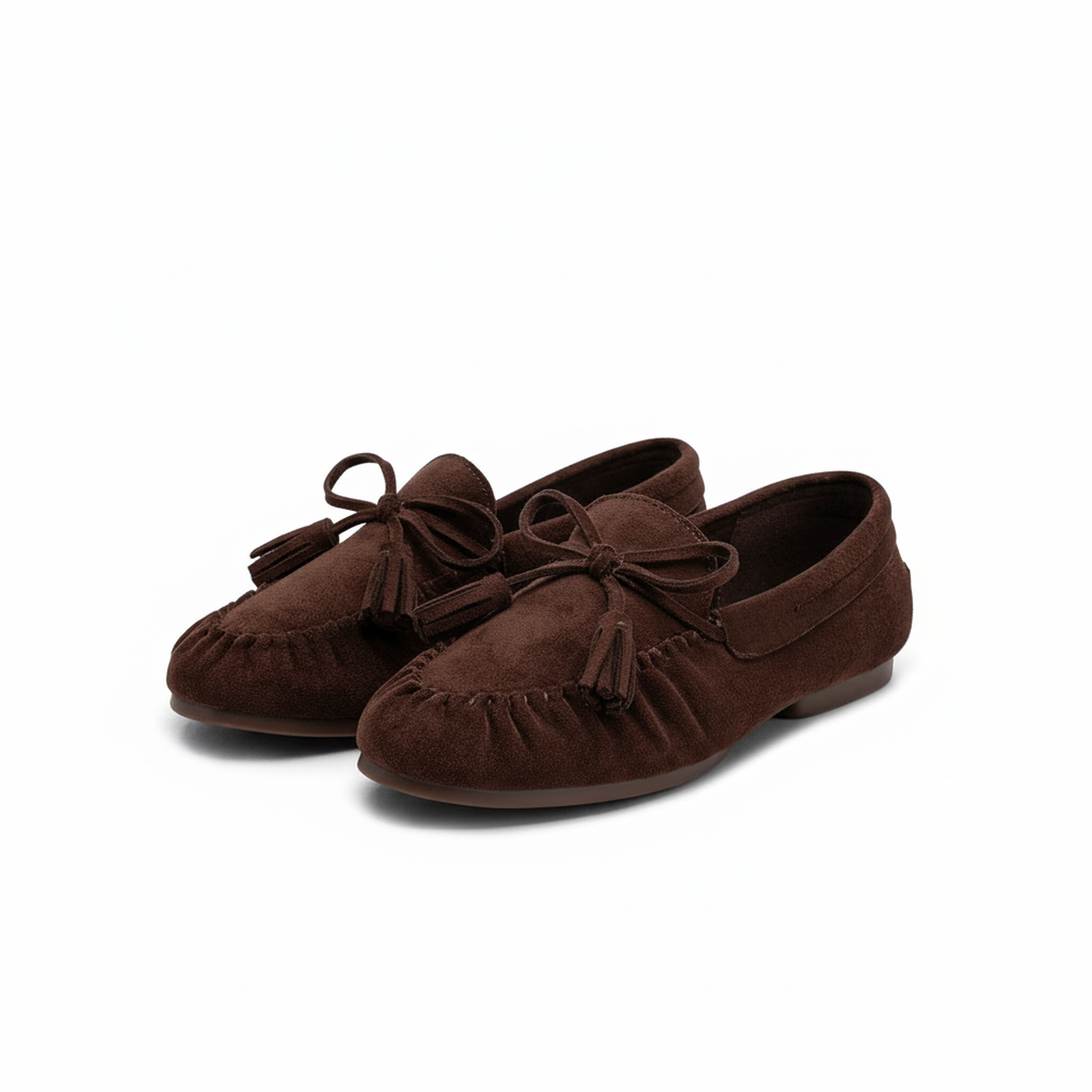 Voir la diapositive 3 : OZABI Ozabi mocassins femme bobo chic nœud pampilles daim synthétique