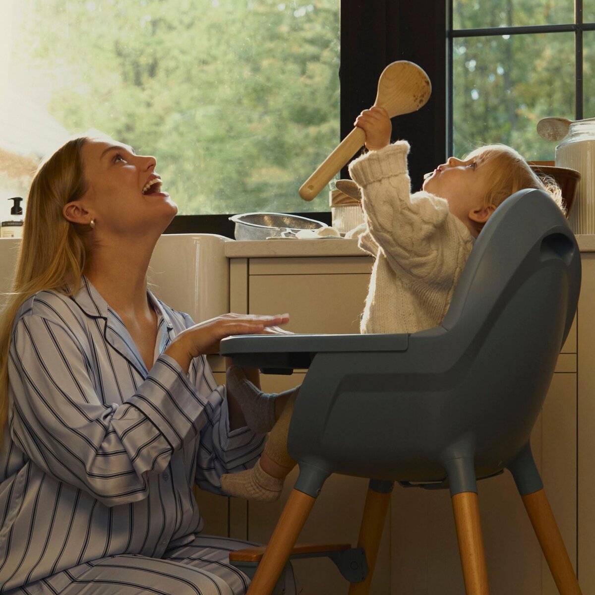 KINDERKRAFT Chaise haute 2en1 fini 2 pratique et confortable