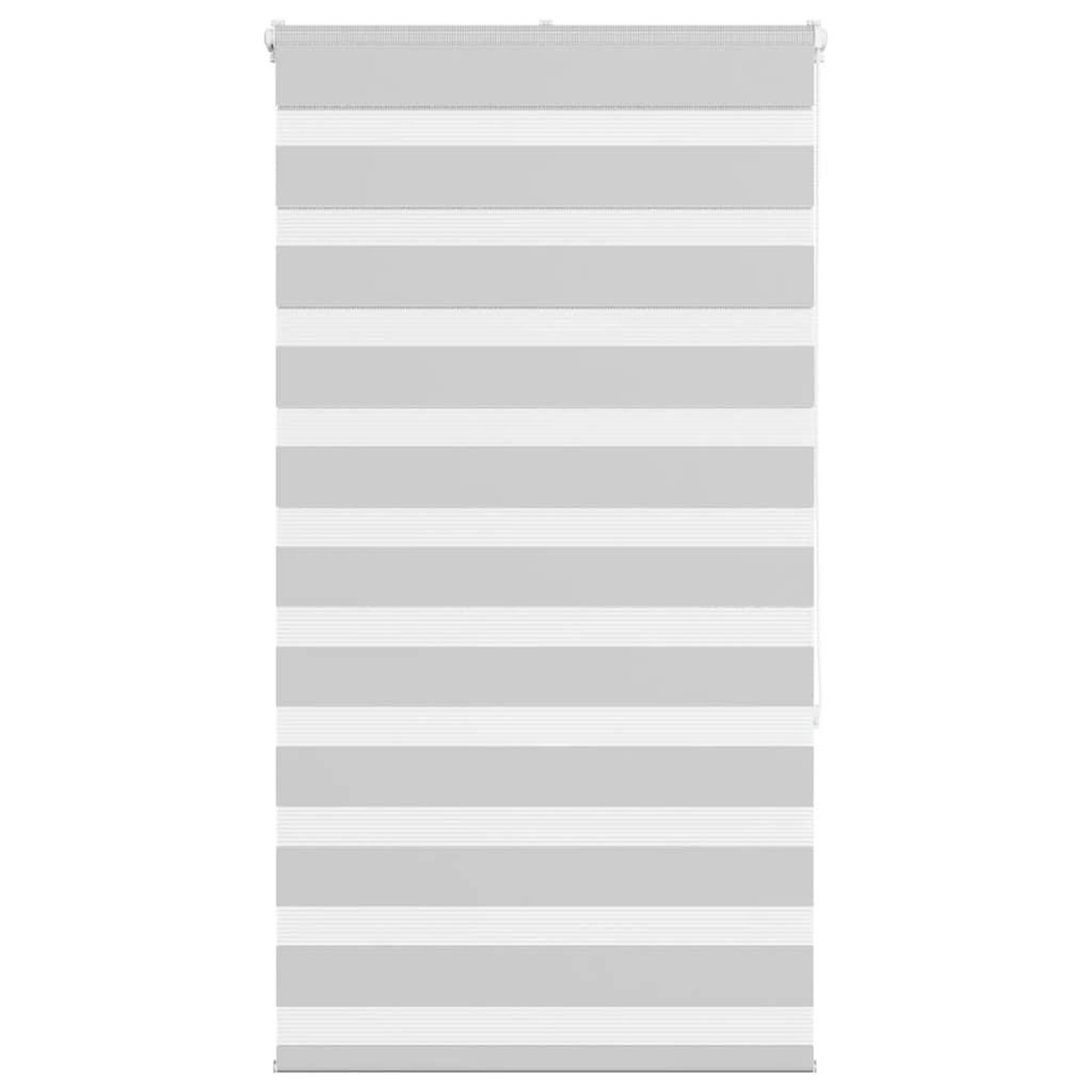 VIDAXL Store zebre gris clair largeur du tissu 85,9 cm polyester
