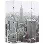 Voir la diapositive 1 : VIDAXL Cloison de separation pliable 160x170 cm New York Noir et blanc