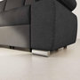 Voir la diapositive 4 : BEST MOBILIER Bianca - canapé d'angle gauche 4 places convertible avec coffre en tissu texturé