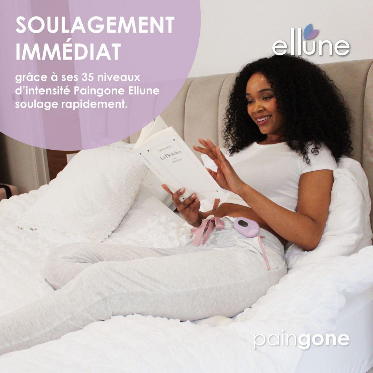 PAINGONE Appareil anti douleur règles Ellune de base couleur lavande vogue