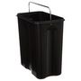 Voir la diapositive 2 : FIVE Poubelle de Salle de Bain  Rectangle  5L Noir
