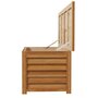 Voir la diapositive 4 : OUTSUNNY Coffre de rangement extérieur 176L - dim. 130L x 50l x 45H cm - poignée - bois marron