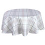 Voir la diapositive 1 : HABITABLE Nappe en toile cirée ronde Carreau - Diam. 150 cm - Ecru