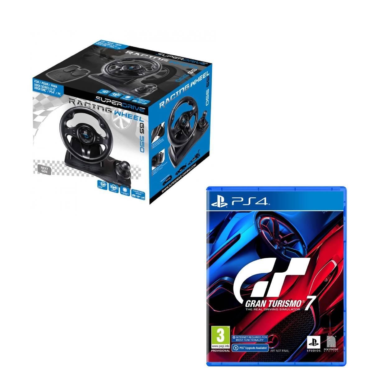 Volant de course GS550 + Gran Turismo 7 PS4