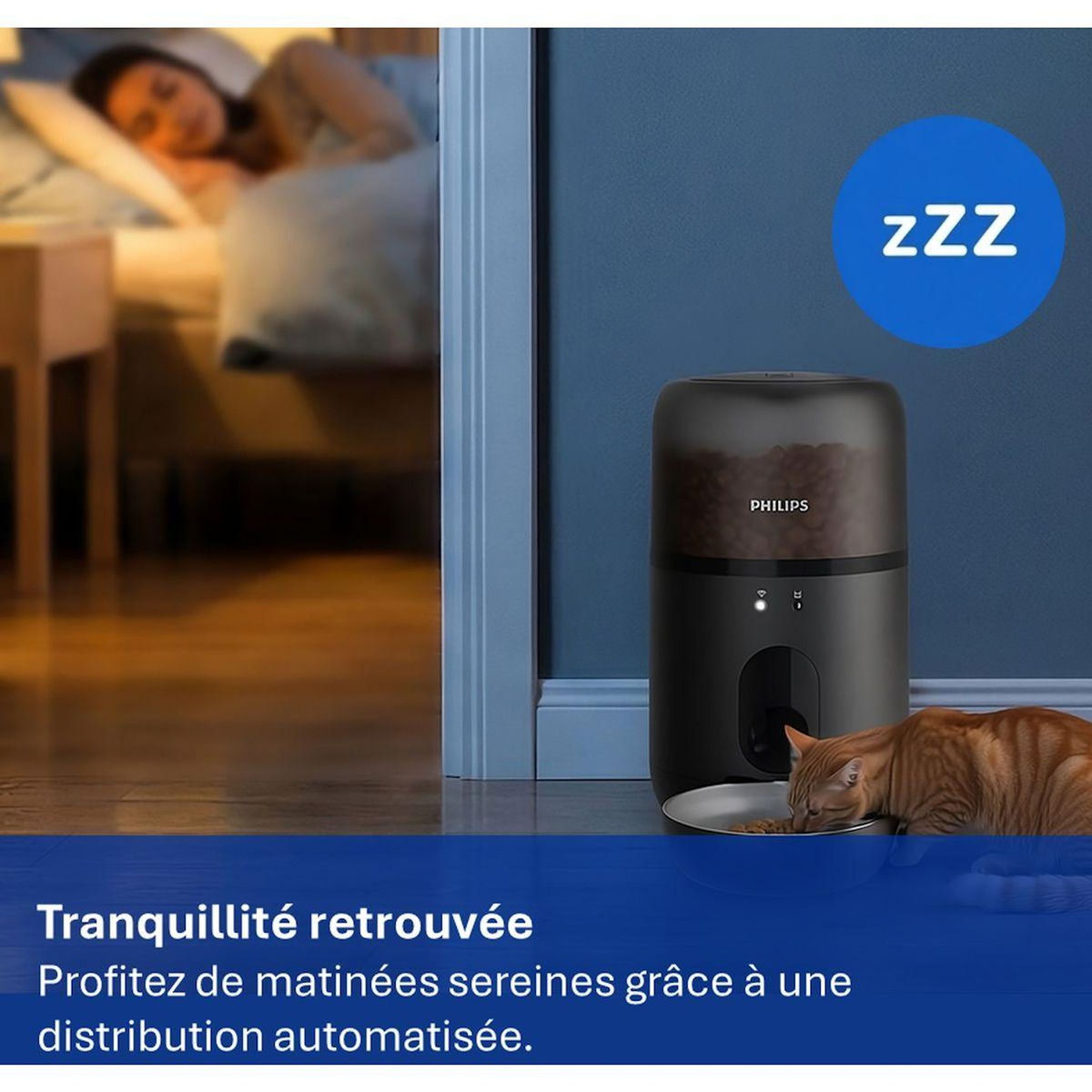 Philips Distributeur de croquettes Série Pet PAW5320/02 connectée avec caméra