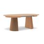 Voir la diapositive 6 : LISA DESIGN Freya - table à manger ronde extensible - effet bois - 4 à 8 personnes