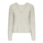 Pieces Gilet Ecru Femme Pieces Nilja. Coloris disponibles : Beige