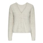 Pieces Gilet Ecru Femme Pieces Nilja. Coloris disponibles : Beige