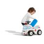Voir la diapositive 4 : FALQUET Porteur ambulance avec assise ouvrante et volant directionnel avec klaxon