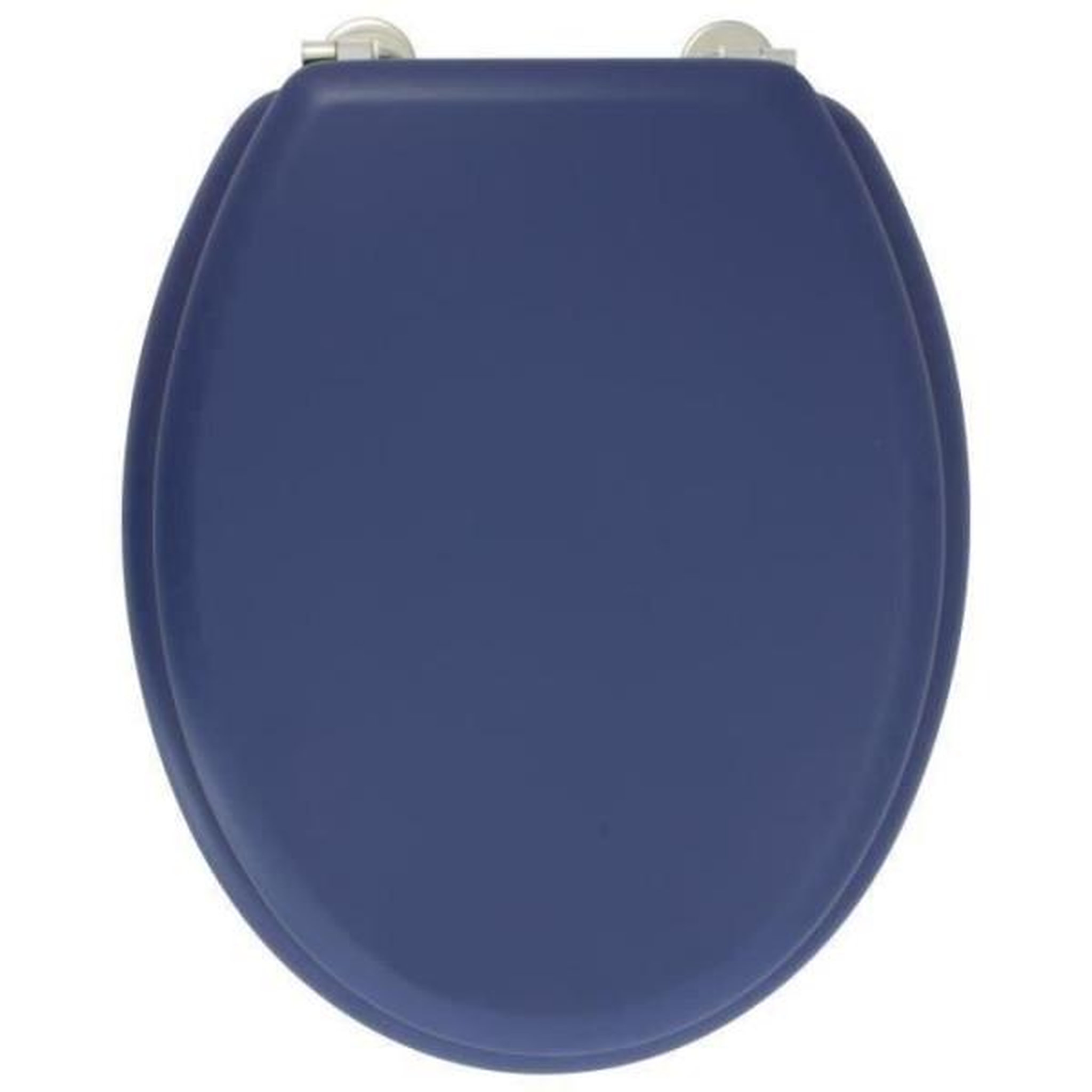 GELCO GELCO DESIGN Abattant WC Dolce - Charnieres inox - Bois moulé - Bleu marine