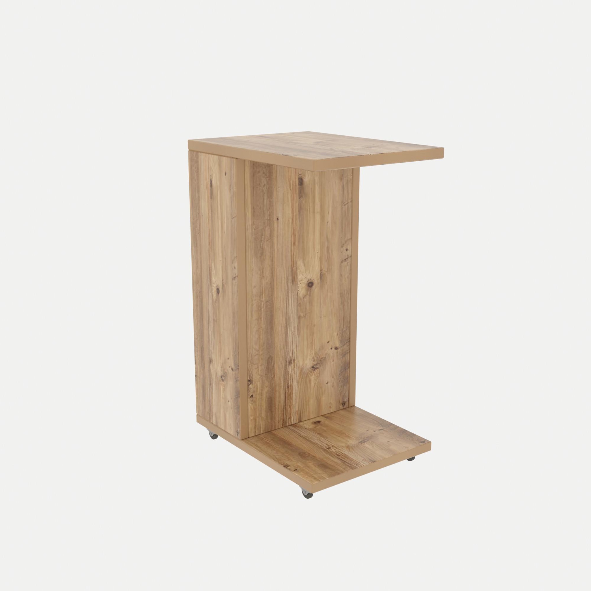 Voir la diapositive 4 : Habitat et Jardin Table d'appoint en bois  Filinta  - 30 x 40 x 63 cm - Marron