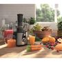 Voir la diapositive 5 : MOULINEX Centrifugeuse 800w inox/noir - ju550d10