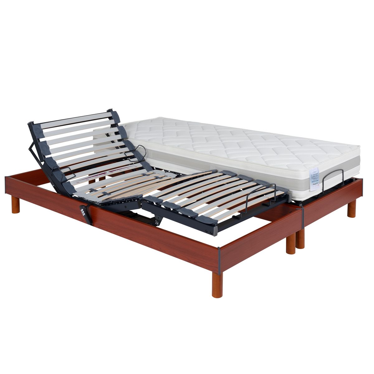 PRESTIGE Collection Lit relaxation électrique TPR mousse polyuréthane 25 kg/m3 - H21cm -160x200 cm ORTHOFLEX