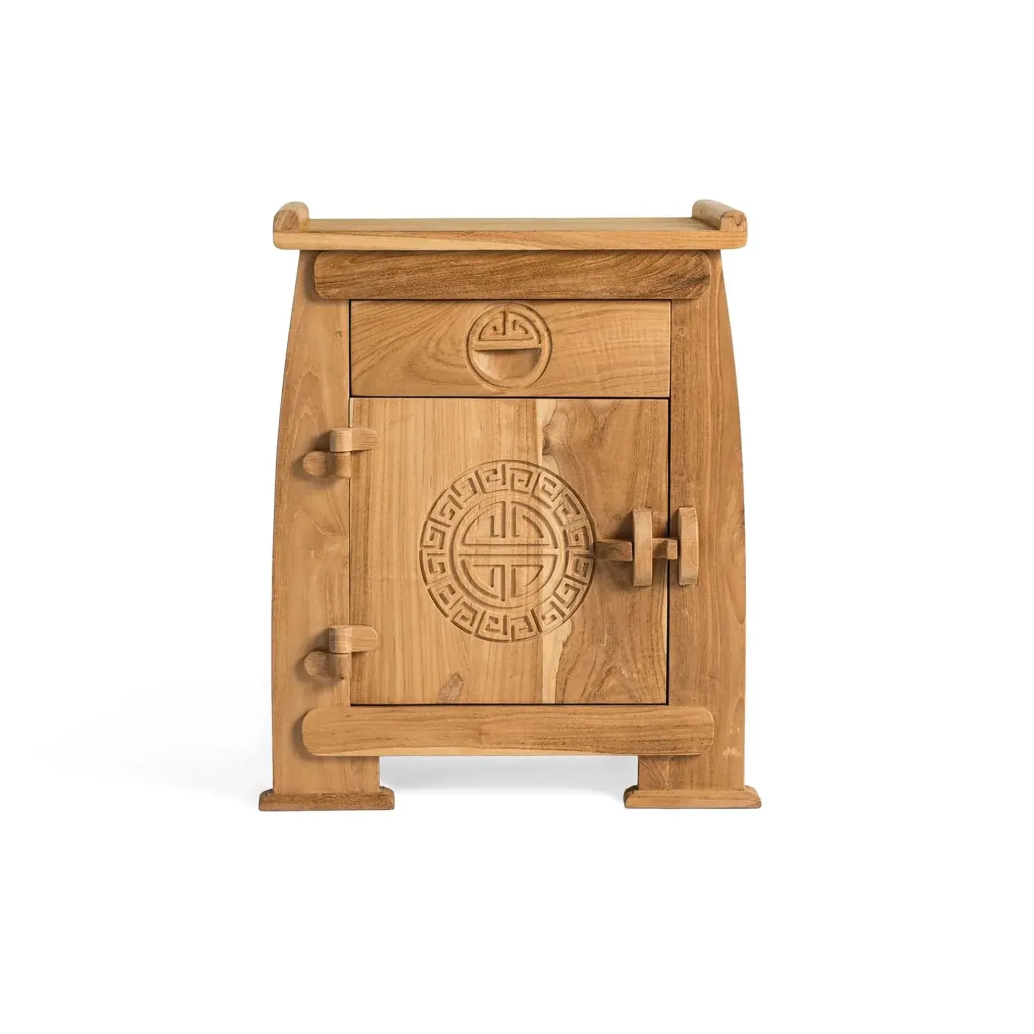 GINER Y COLOMER SL Table de chevet en bois de teck 54 cm style colonial oriental